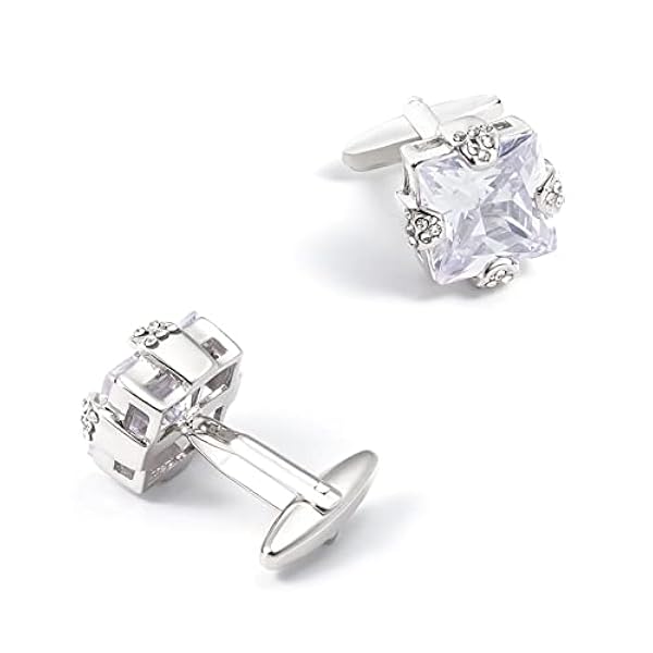 ZWEBY Manschettknappar män diamant kristall manschettknappar herrskjorta dekor manschettknappar för bröllop affärer